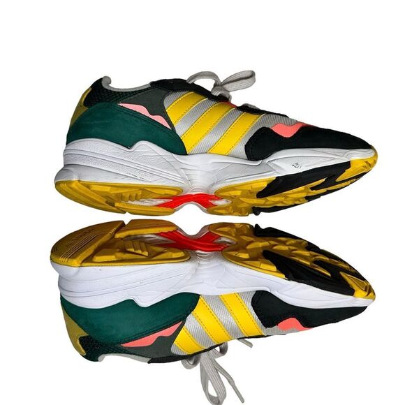 ADIDAS Yung-96 Grey One Bold Gold DB2605 Men's Shoes Sneakers Size 8 - Picture 9 of 13